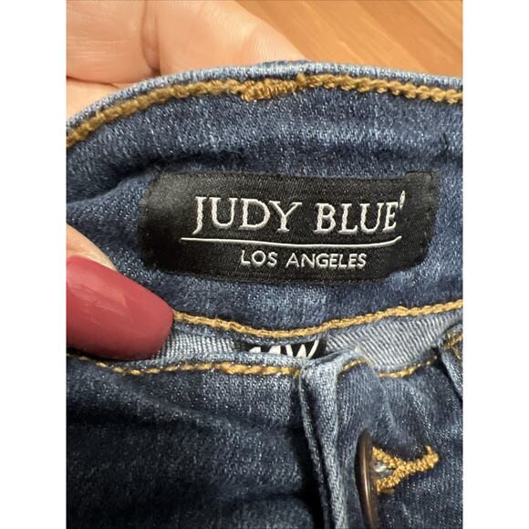 Judy Blue Relaxed Fit Women Size 14W Stretch High Rise Tummy Control Denim Jeans - Picture 8 of 14